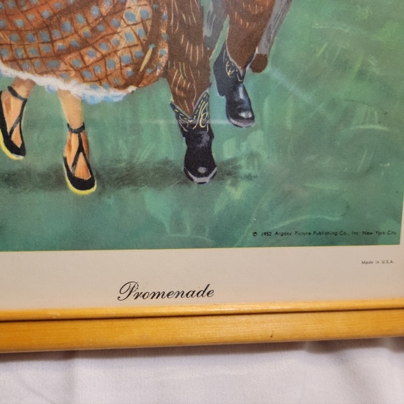 Argosy Square Dancing Couples Framed Art Prints Casey Jones Vintage - Picture 8 of 14